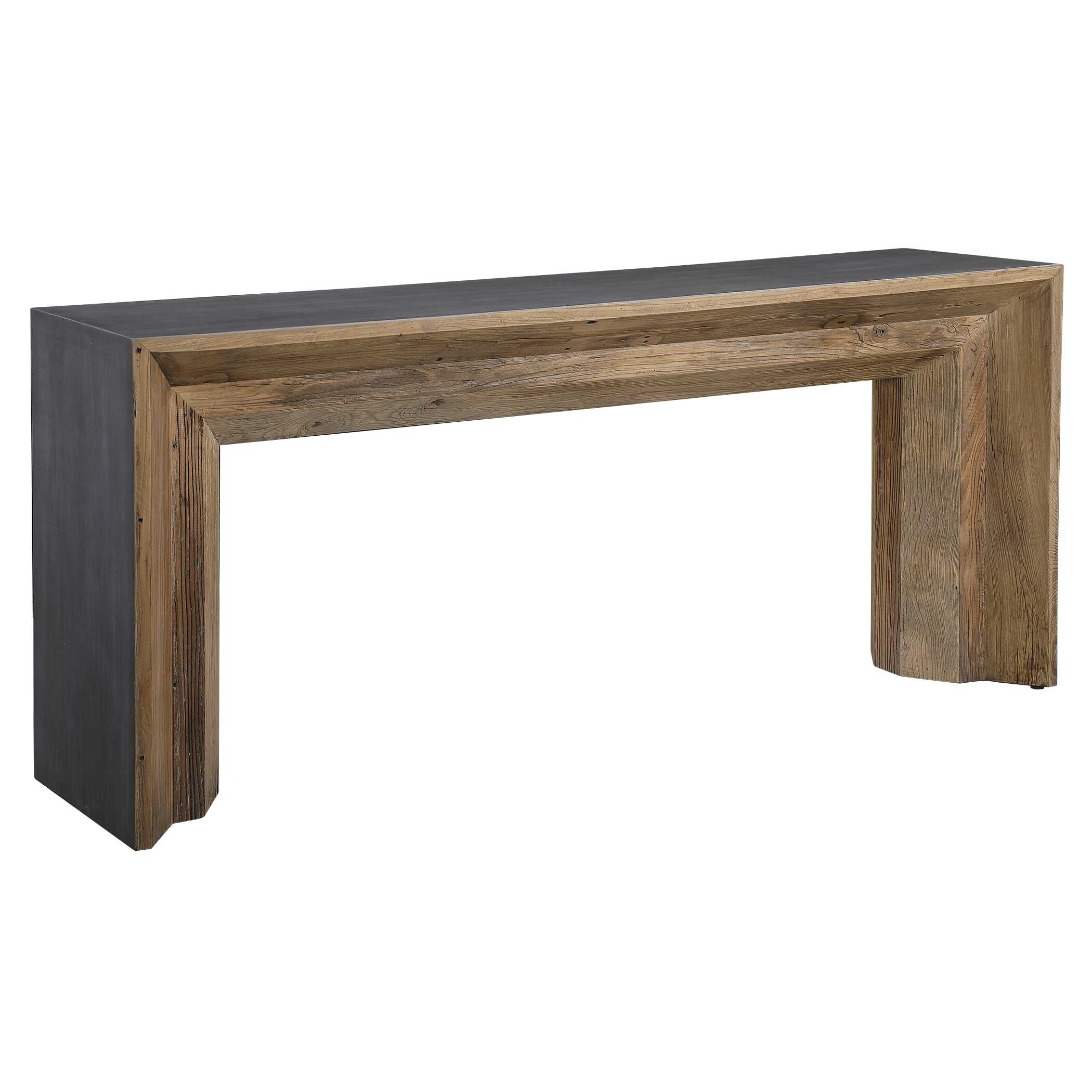 Vail Reclaimed Wood Console Table, Furniture by Uttermost, 72" width x 32" height x 18" depth View 5