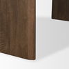 Isla Oval Dining Table with Dark Brown Wood Top & Arched Legs thumbnail 9