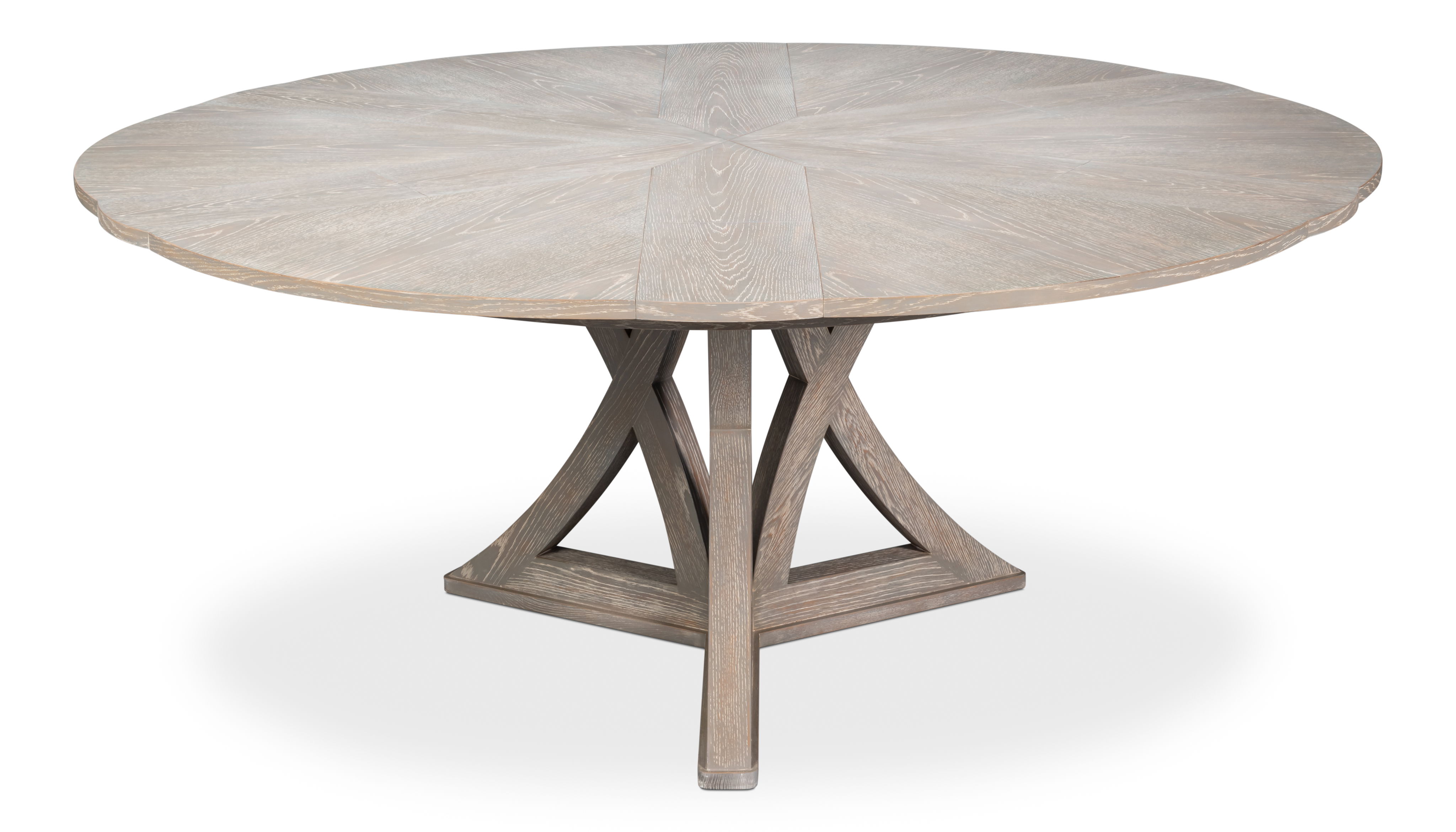 Casual Jupe Dining Table,Moonskin,Me, by Sarreid, 55" length x 55" width x 30" height View 11