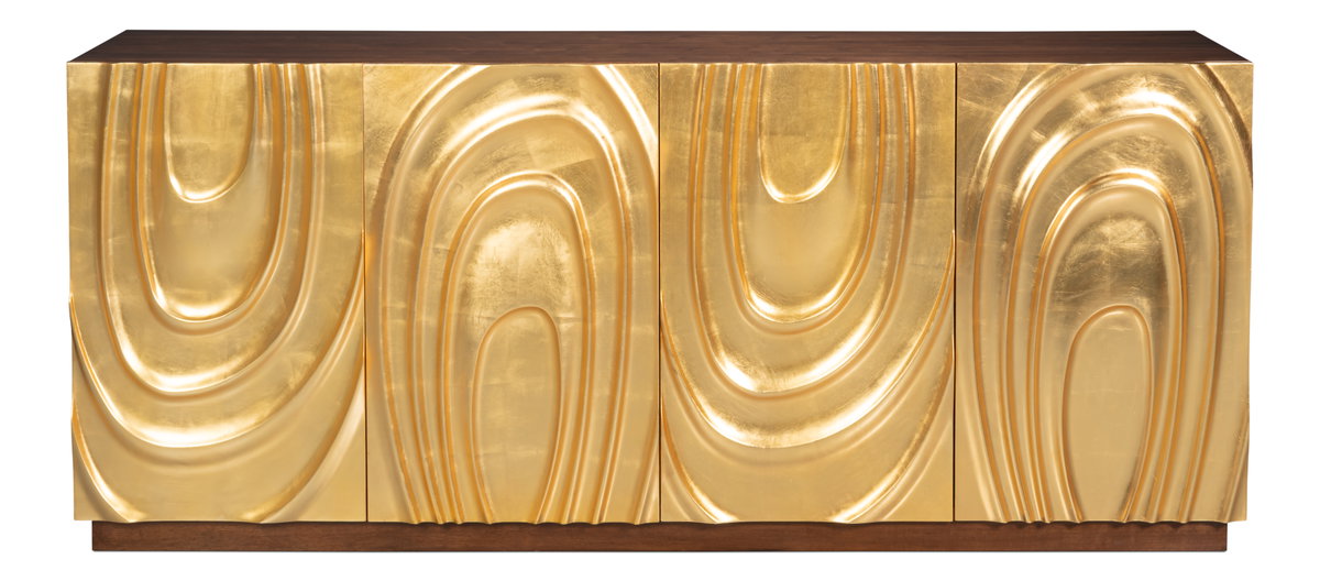 Capriole Credenza, by Sarreid, 1'8" length x 7'2" width x 3' height View 2