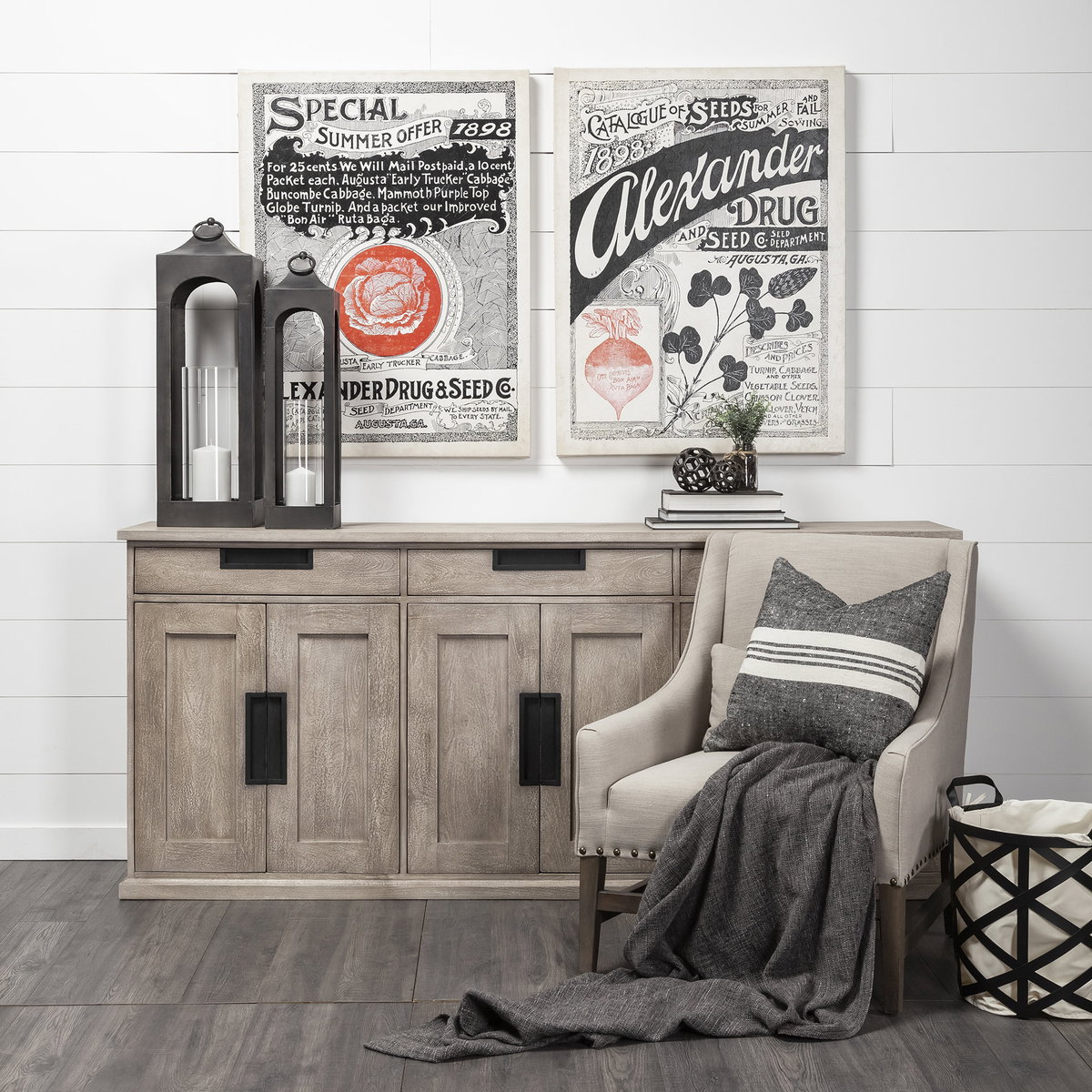 Braxton III 81.5x18.5 Natural Brown Solid Wood 3 Drawer 6 Door Sideboard, Sideboards & Buffet by Mercana, 81.5" length x 18.5" width x 36" height View 2