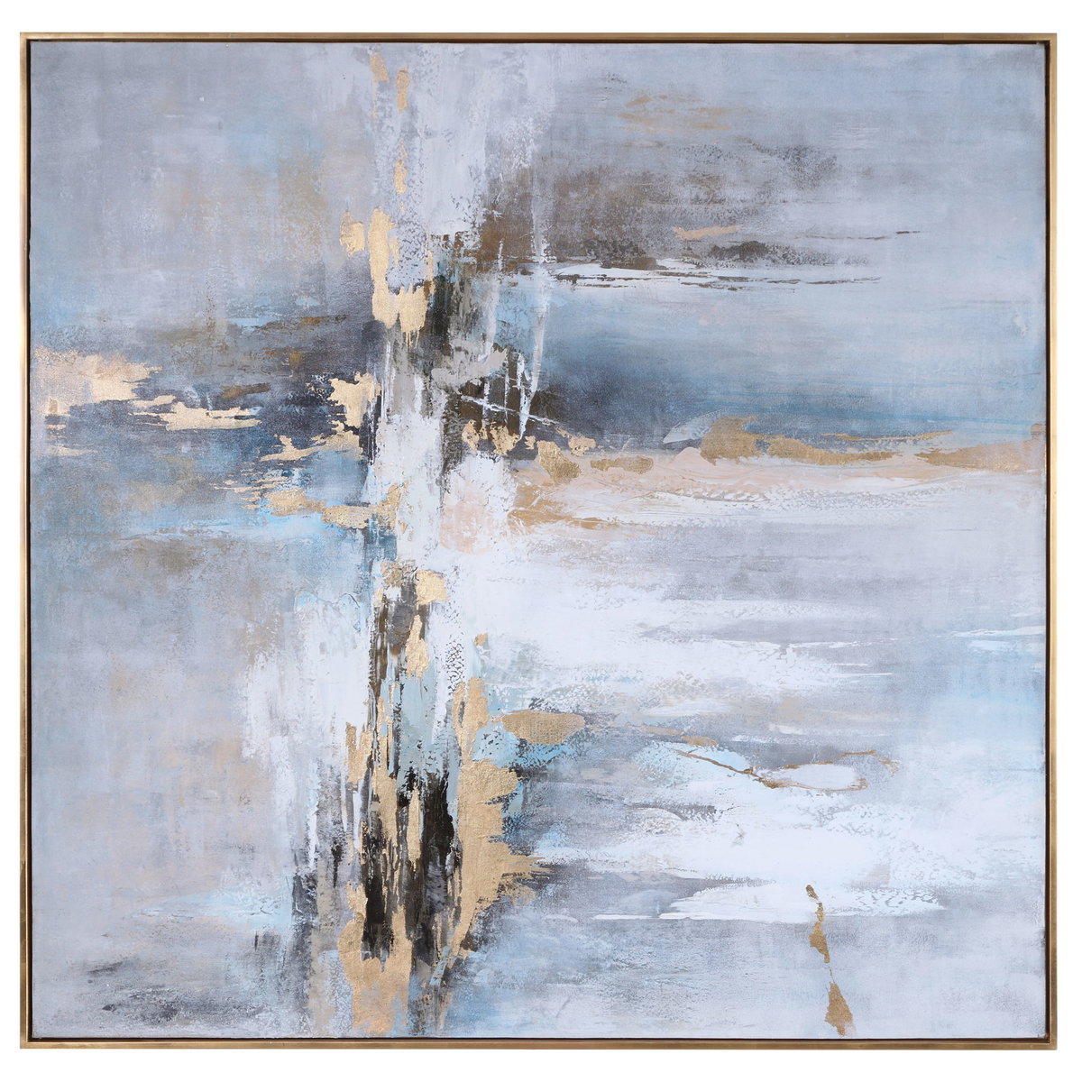Road Less Traveled Abstract Art, by Uttermost, 4'3" width x 4'3" height x 1.7" depth View 1