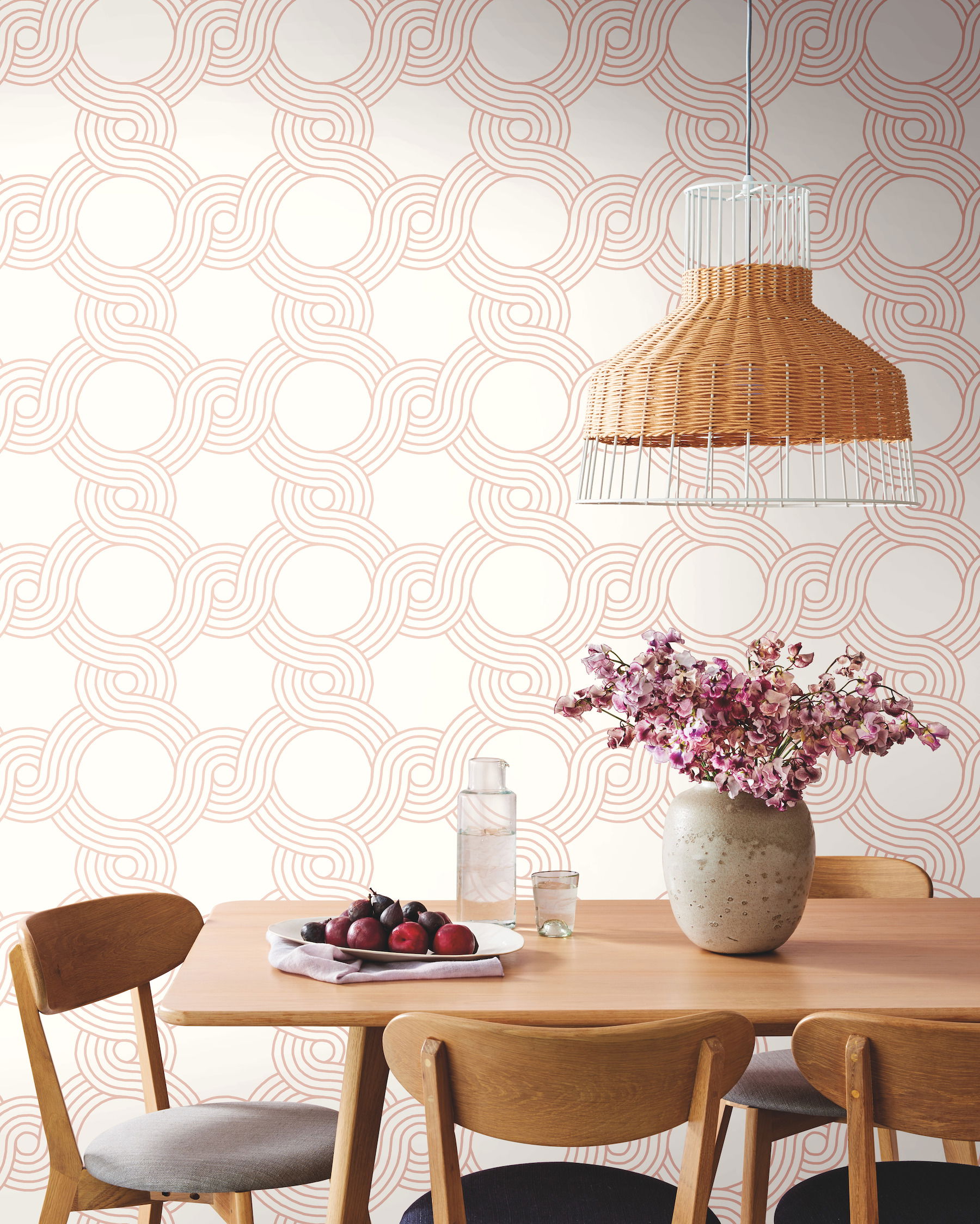 The Twist Pink Wallpaper large image 