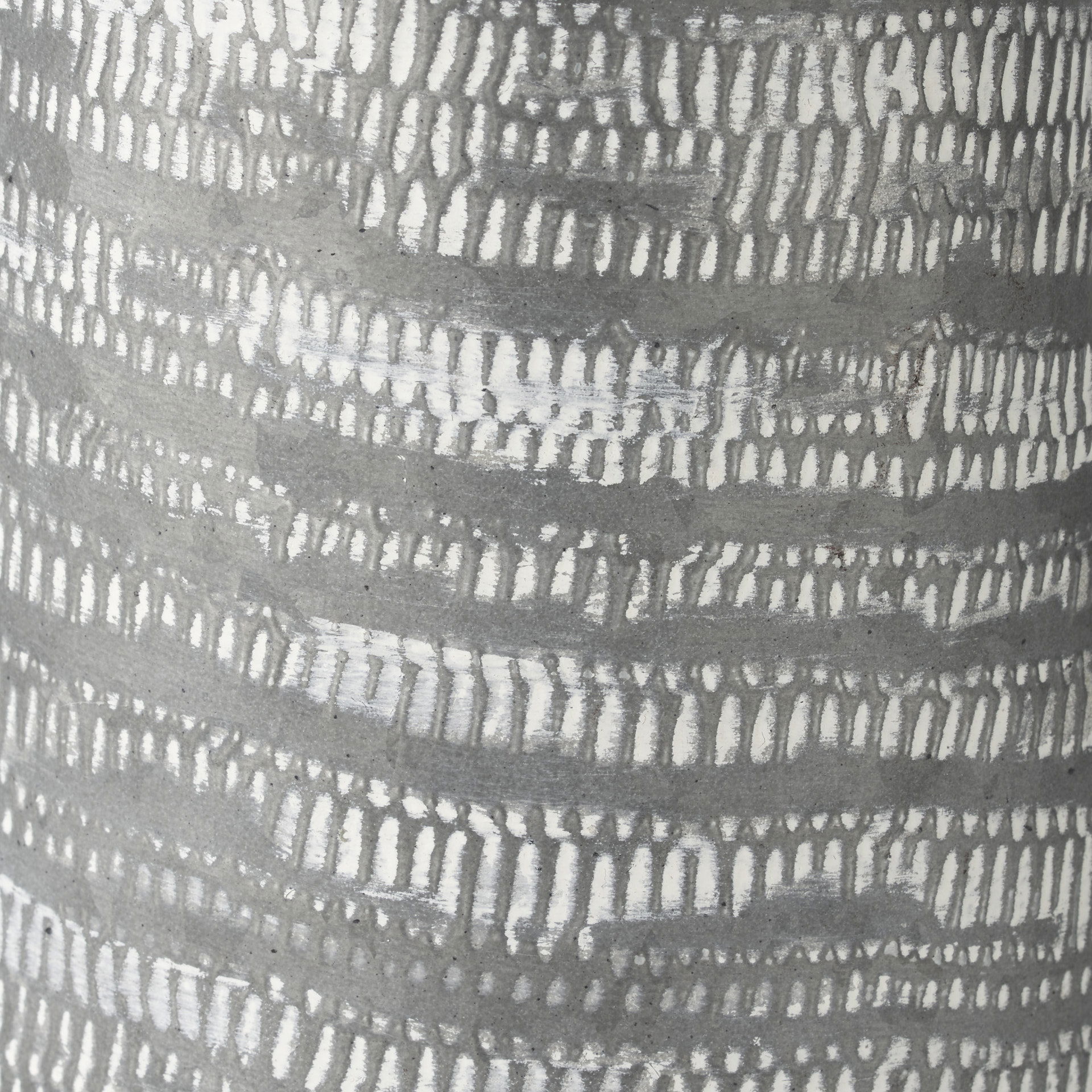 Serena I 8H Small Gray/White Textured Metal Jug, Decorative Jar by Mercana, 8" length x 5.1" width x 7.8" height View 8