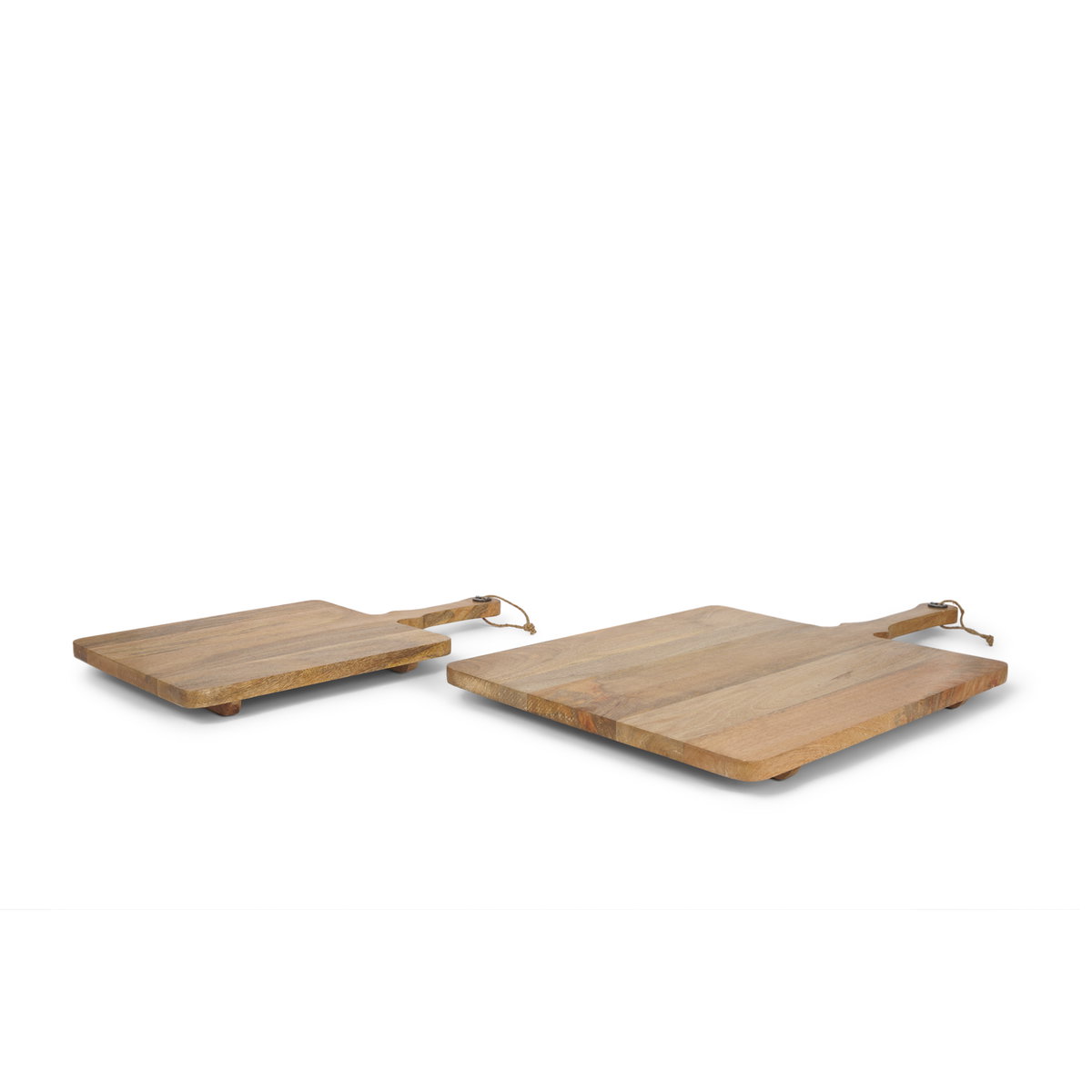 Khana Natural Solid Wood Square Serving Boards, Decorative Tray by Mercana, 29.25" length x 17.25" width x 1.75" height View 1