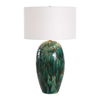 Ceralene Green Table Lamp, by Uttermost, 20" width x 33.25" height x 20" depth thumbnail 1