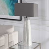 Sycamore White Table Lamp, by Uttermost, 1'7" width x 3' height x 11" depth thumbnail 5