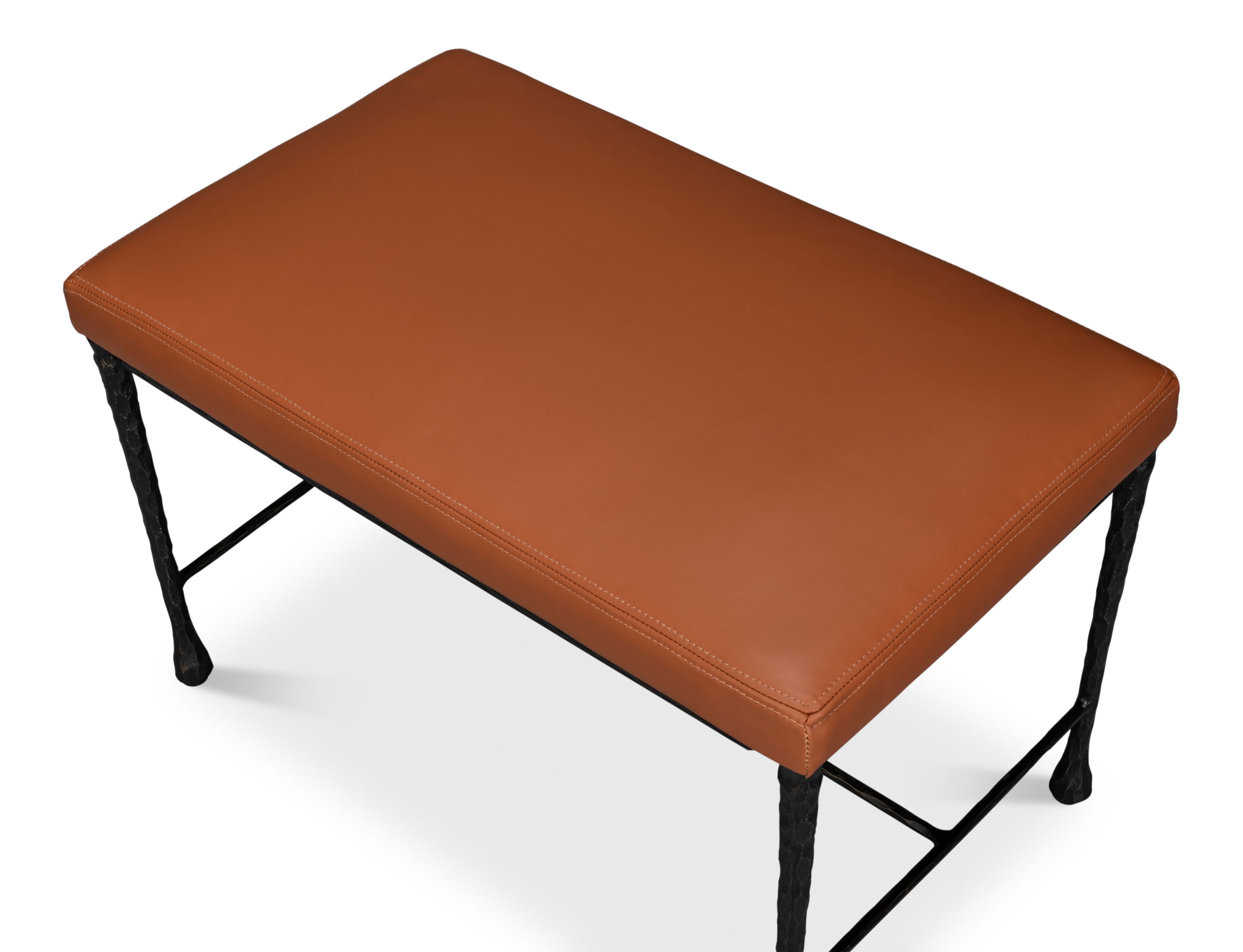 Kings Road Leather Bench large image 