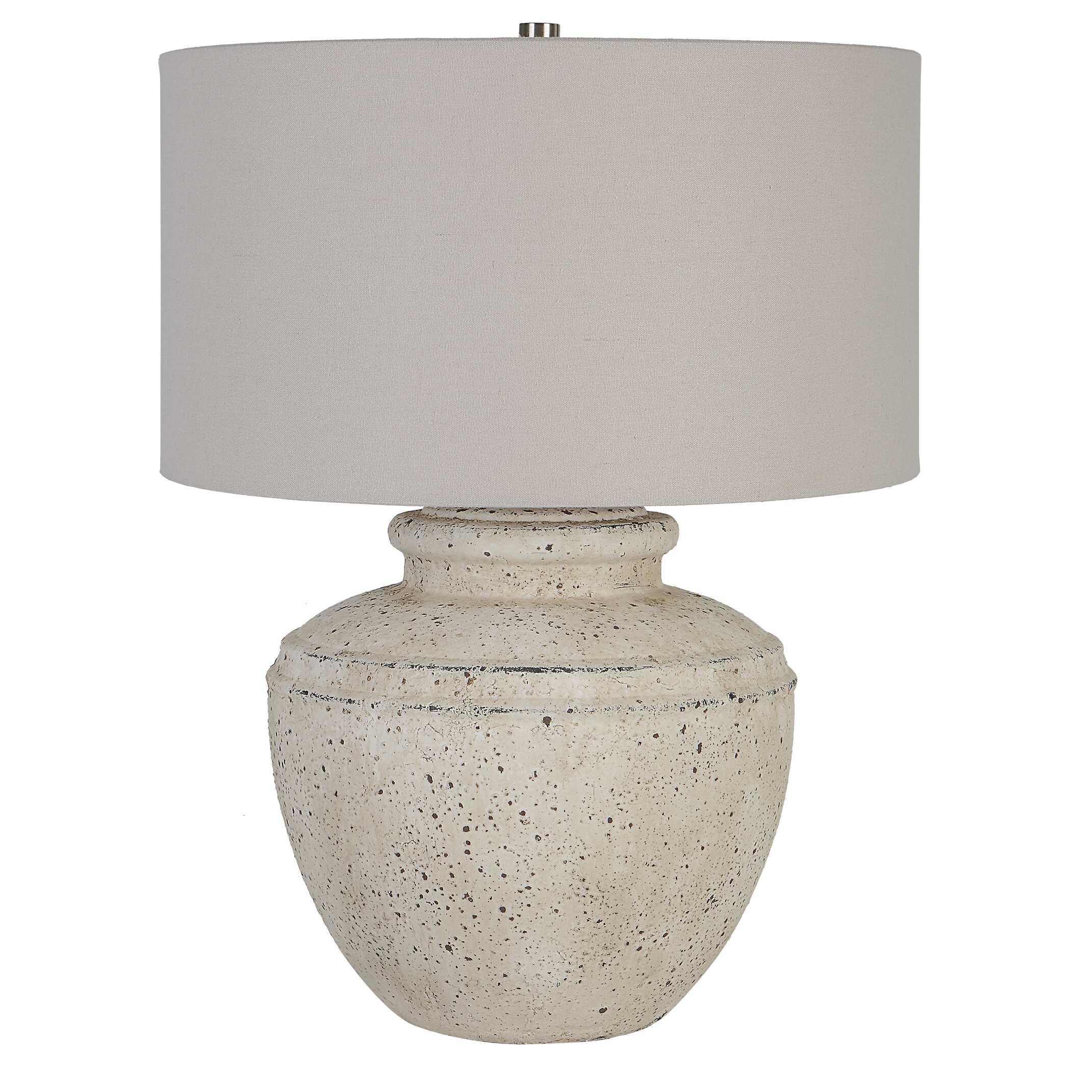Artifact Aged Stone Table Lamp, by Uttermost, 18" width x 24.5" height x 18" depth View 5
