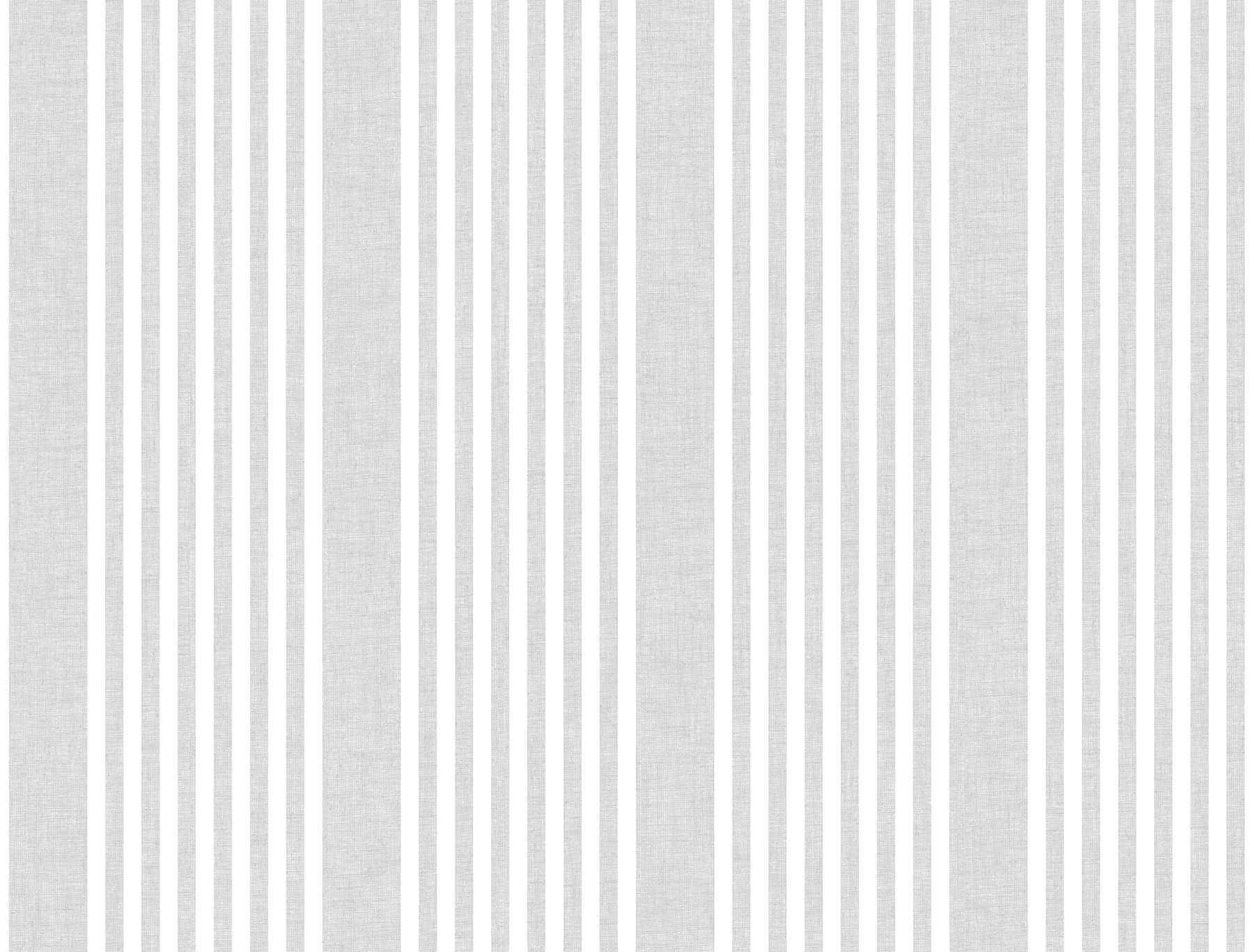 French Arctic Grey Linen Stripe Wallpaper large image 
