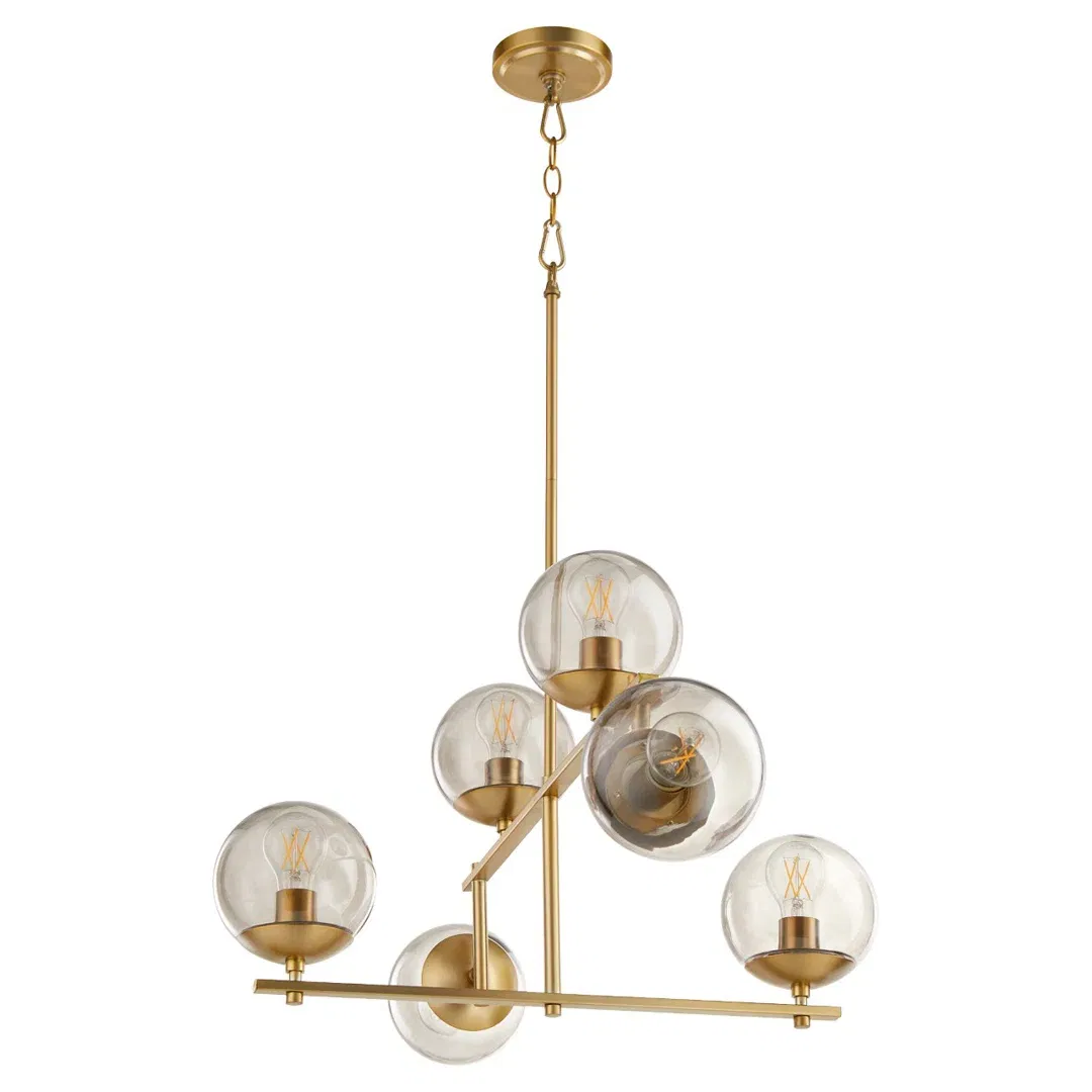 Edmonds 6 - Light Sputnik Modern Linear Chandelier large image 