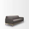 Hale Sofa with Medium Brown Wood and Gray Fabric thumbnail 6