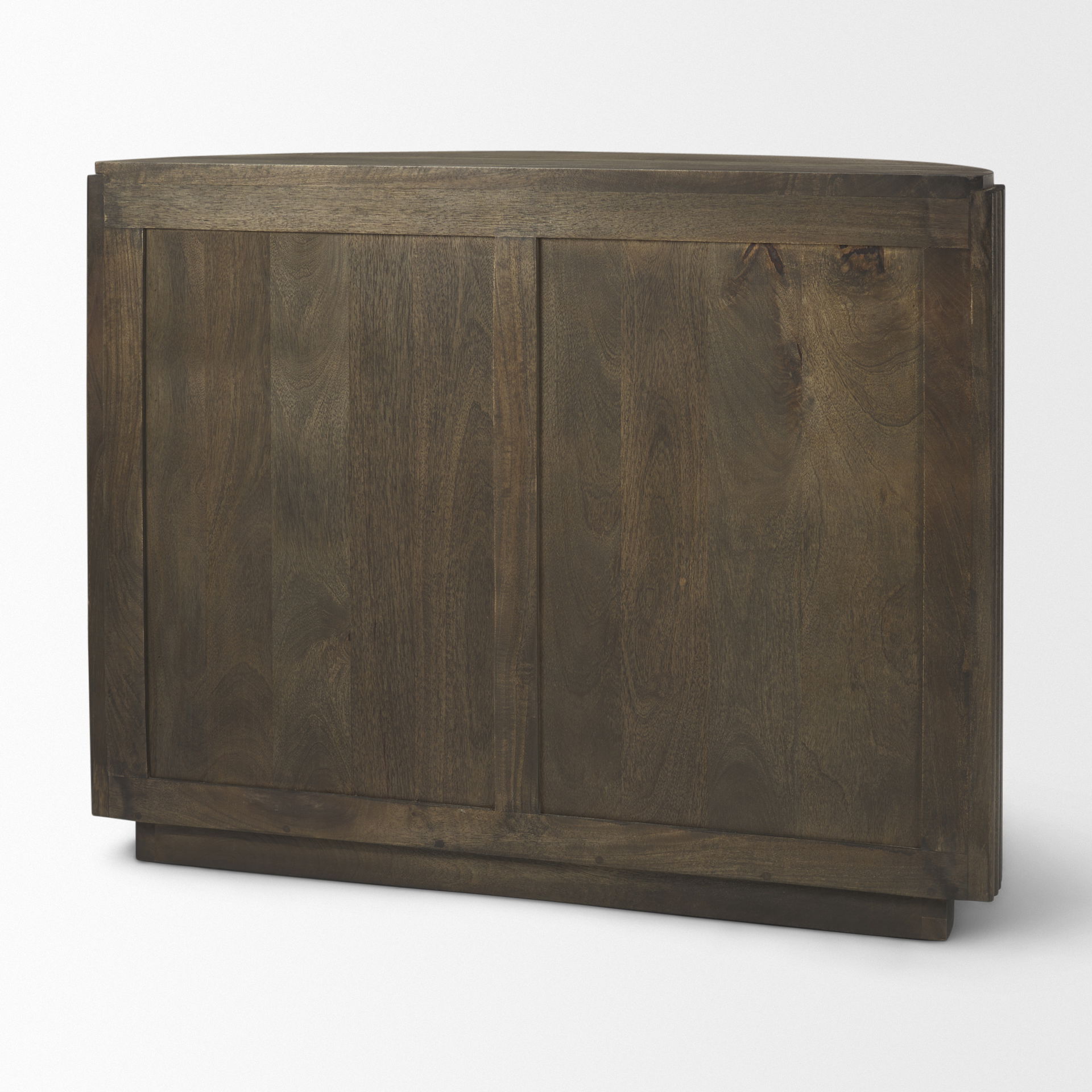 Terra Fluted Dark Brown 2-Door Accent Cabinet, Cabinets & Chest by Mercana, 42" length x 19" width x 32" height View 6