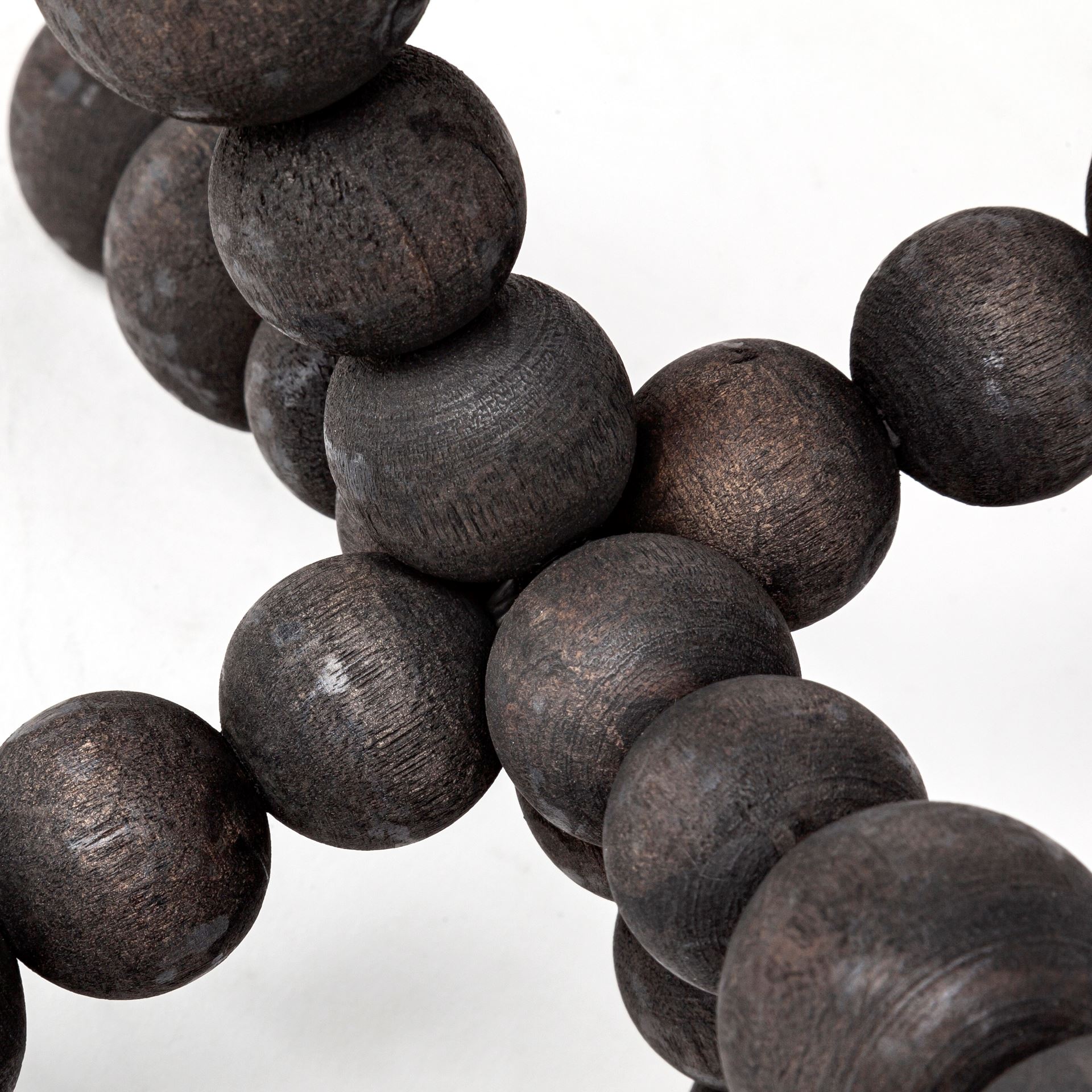 Carollan II (Large) 9L x 9W Black Geometric Wood Ball Jack large image 