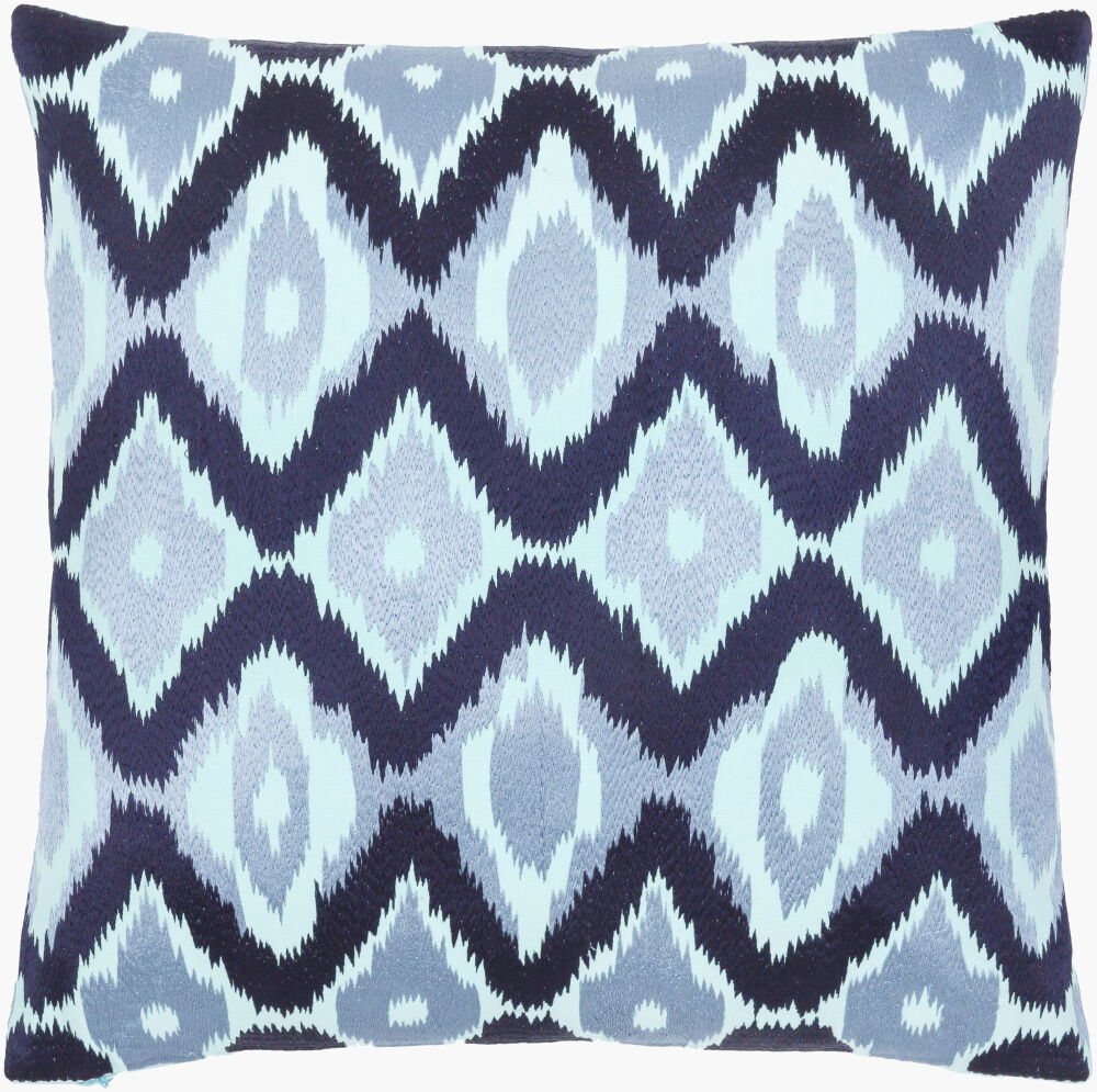 Ikat Luxe Accent Pillow, Decorative Pillow by Surya, 18" length x 18" width