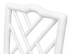 Brighton Bamboo Side Chair, White, Dining Chair by Sarreid, 17" length x 22" width x 39" height thumbnail 8