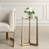 Midas Antique Gold Accent Table, Side & End Table by Uttermost, 13.5" width x 24.25" height x 13.5" depth thumbnail 2
