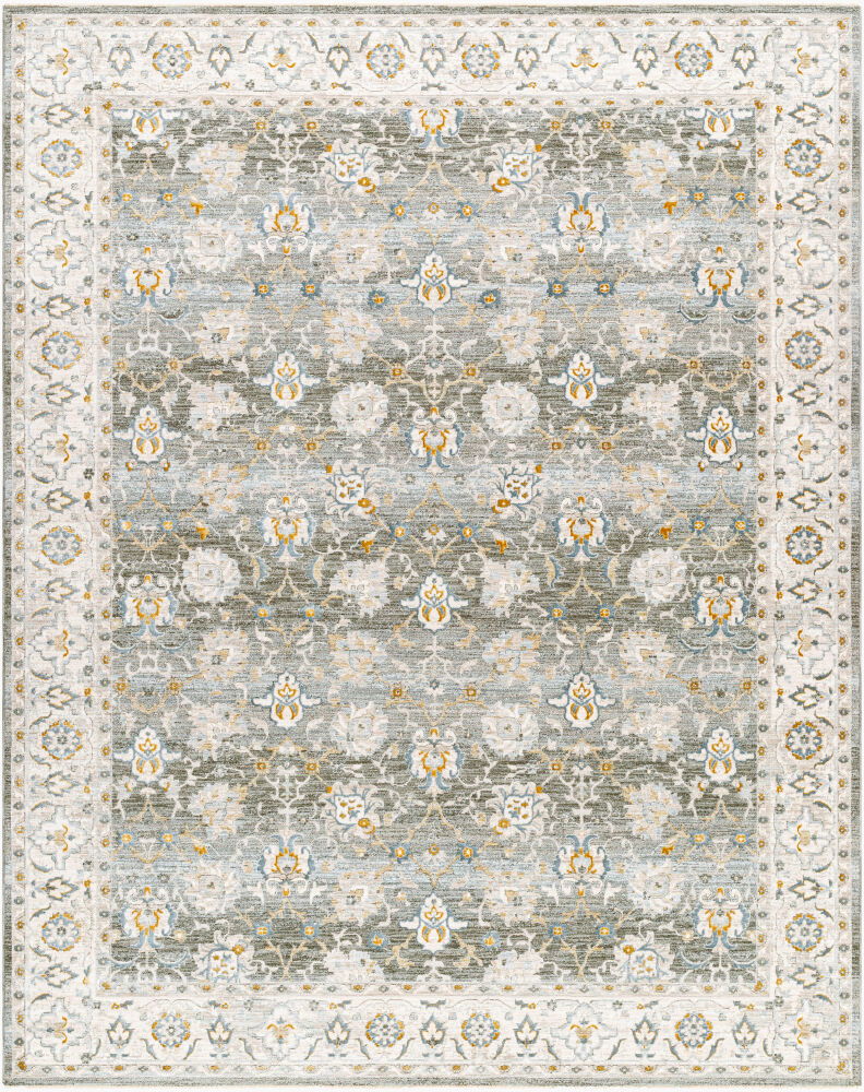 Dresden Machine Woven Rug, by Surya, 10'2.05" length x 7'10.49" width