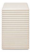 Stacked Side Table  Antique White, by Sarreid, 1'4" length x 1'8" width x 2' height thumbnail 4
