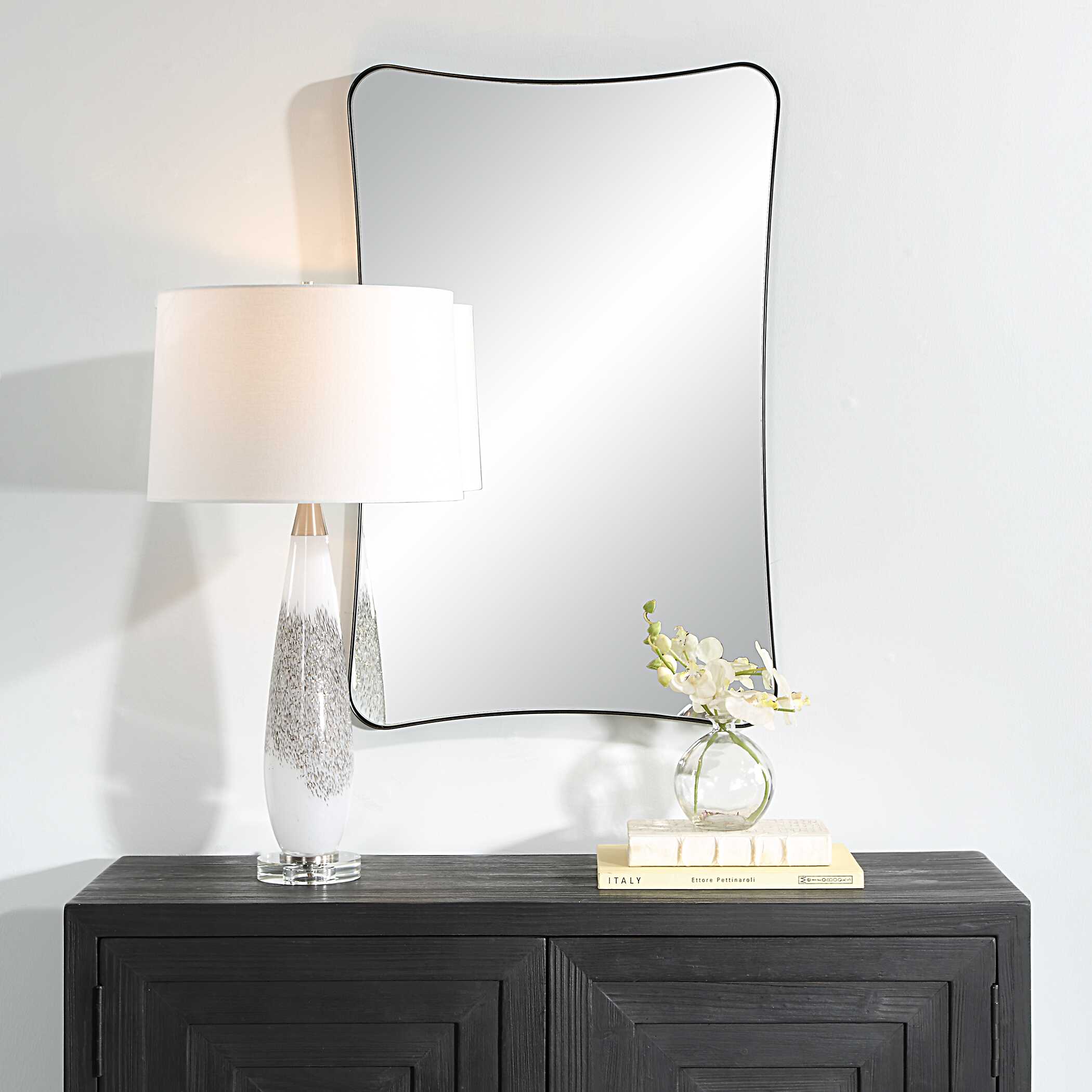 Loudon Black Vanity Mirror large image 