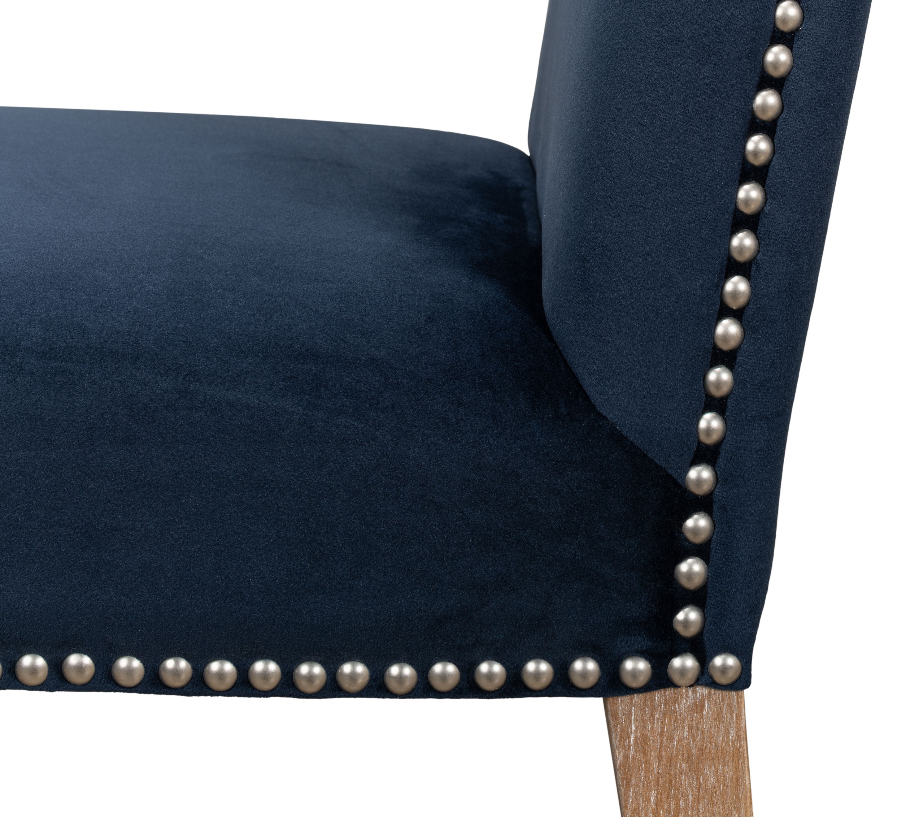 Franklin Side Chair, Navy Blue, Dining Chair by Sarreid, 19" length x 25" width x 36" height View 7