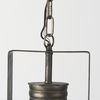 Zaio 12.5Lx 12.5W x 18.5H Weathered Antique Gold Metal Caged Bulb Pendant Light thumbnail 7