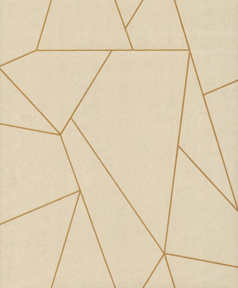 Nazca Almond & Gold Wallpaper