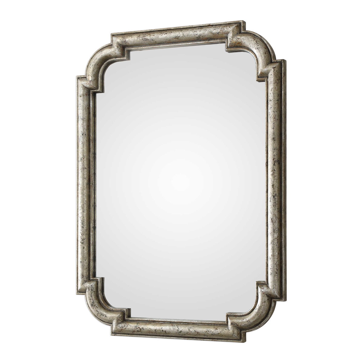 Calanna Antique Silver Mirror, by Uttermost, 32.75" width x 45.25" height x 2.25" depth View 4