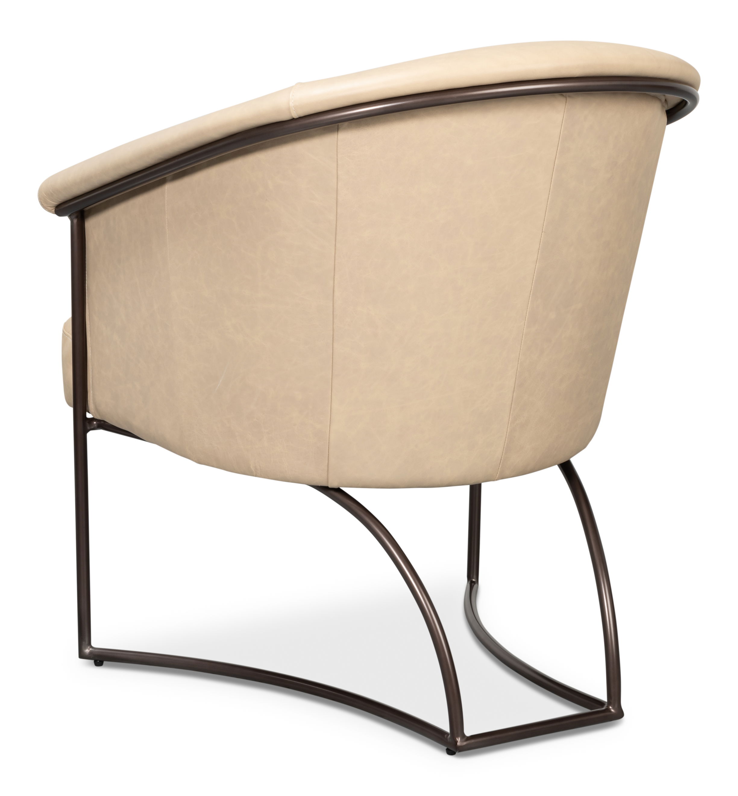 Nagel Distilled Leather Chair,White large image 