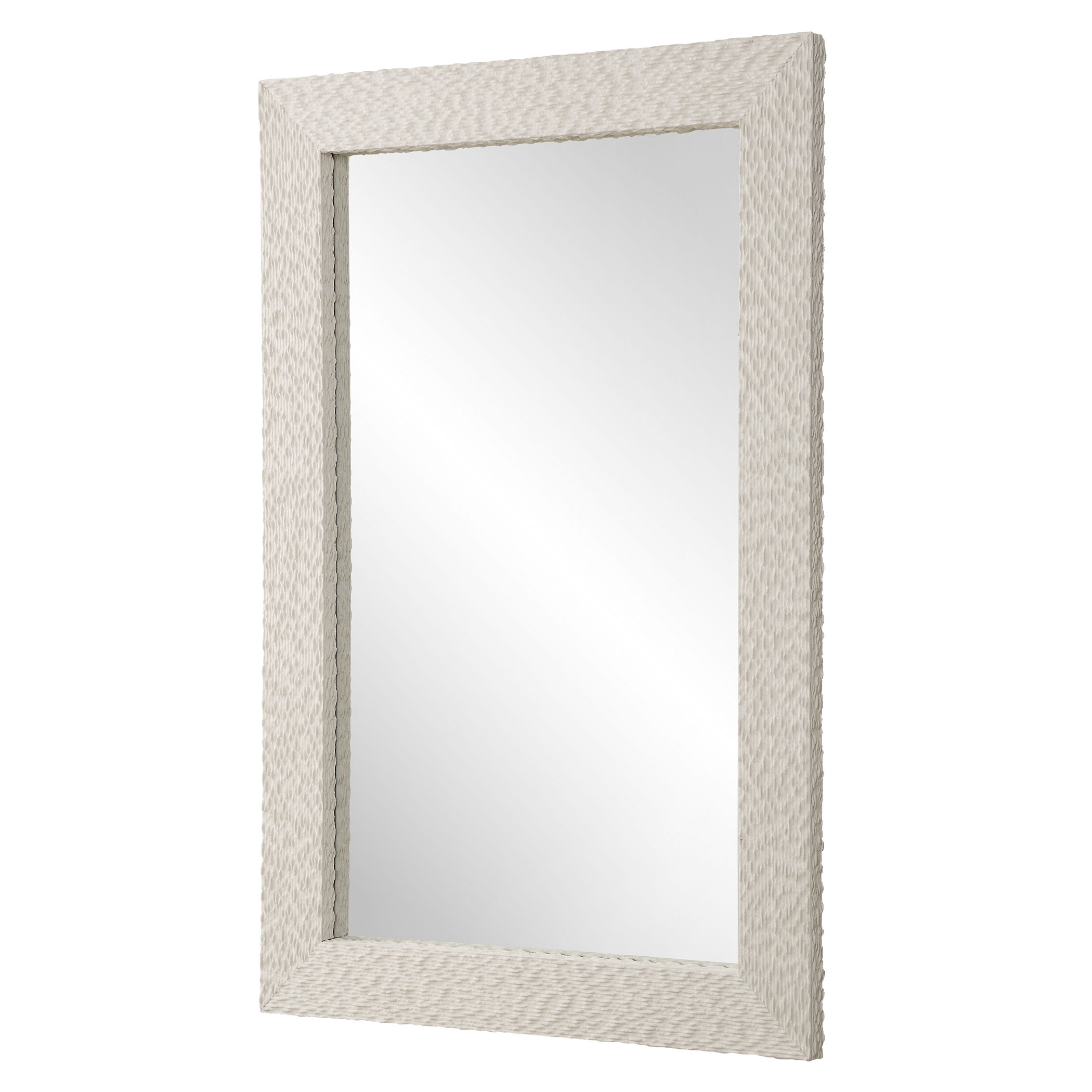 Everett Ivory Stone Mirror large image 