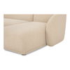 Faye Right Sectional Beige Boucle thumbnail 4