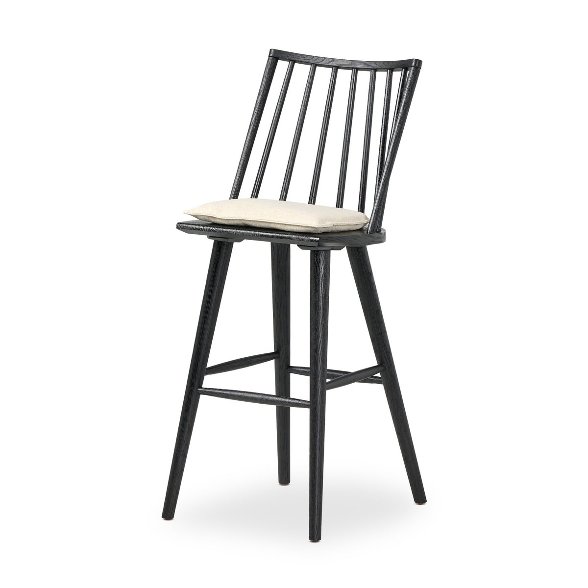 Lewis Windsor Bar + Counter Stool, Counter & Bar Stool by Four Hands, 18.5" width x 44.5" height x 21.25" depth View 2