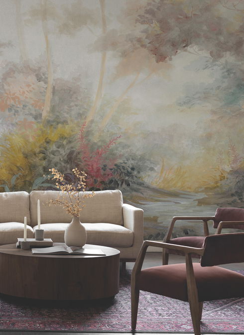 Woodlands Multicolor Wall Mural