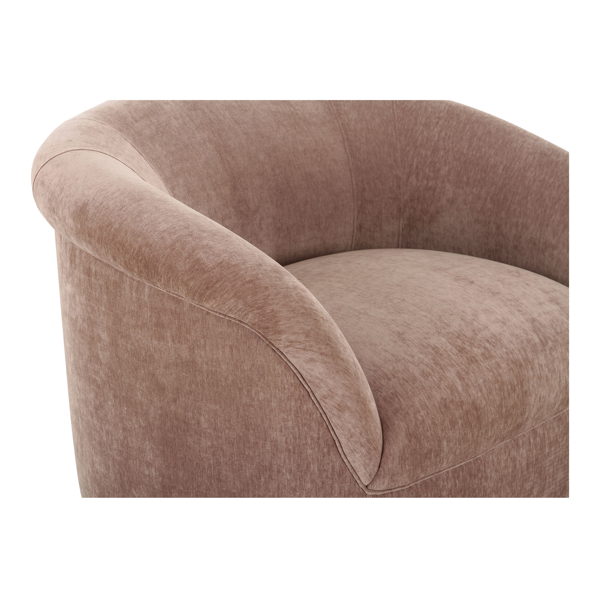 Thora Lounge Chair Blush, Accent Chair by Moe's Home, 39.25" width x 28.75" height x 35" depth View 6