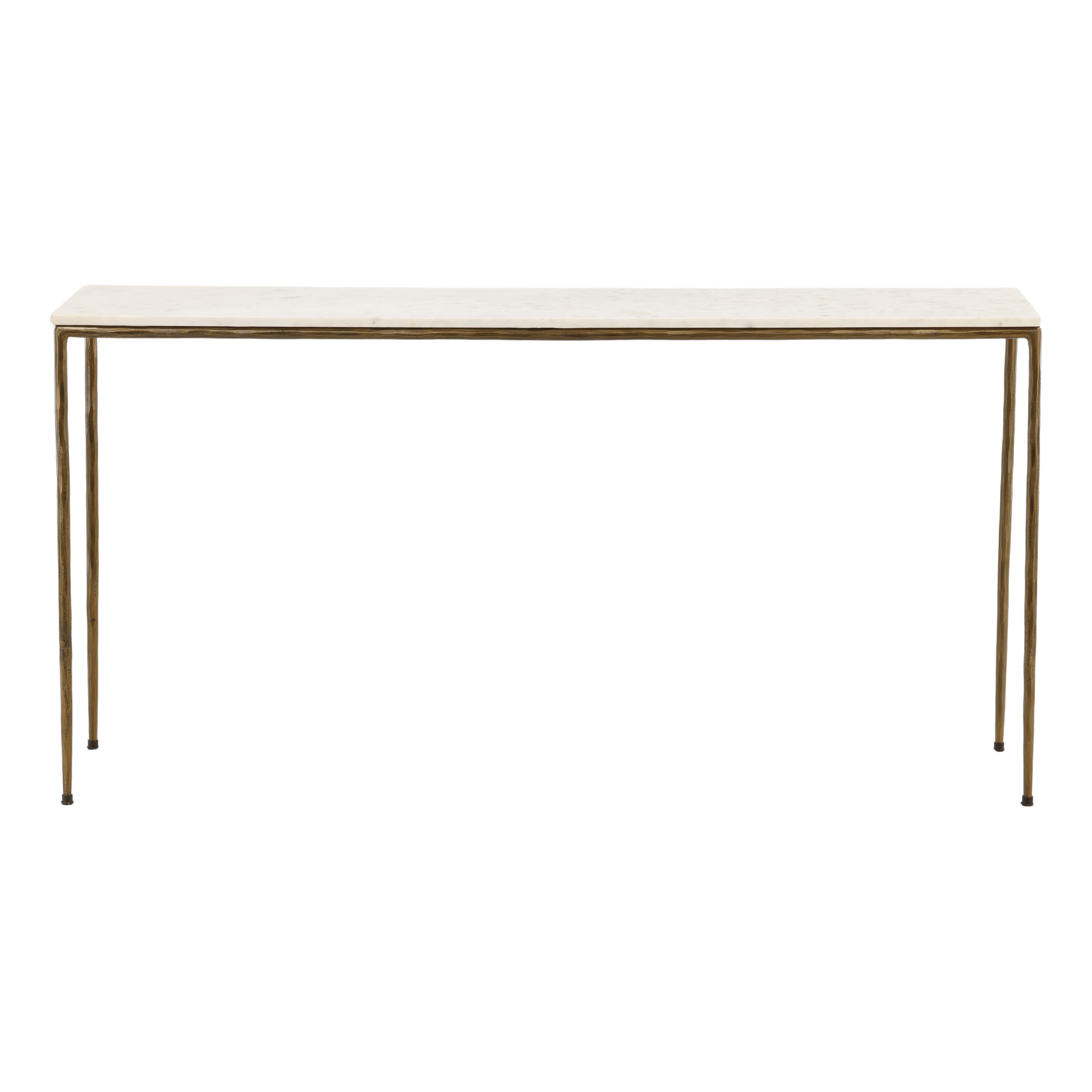 Perugia Console Table Antique Brass, by Dovetail, 59" width x 30" height x 16" depth View 2