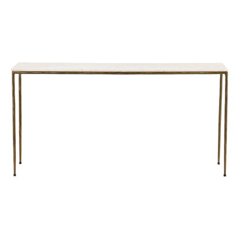 Perugia Console Table Antique Brass