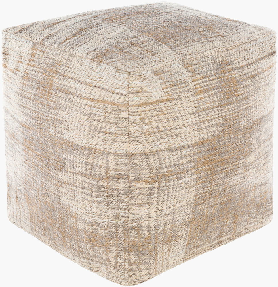 Dalen Pouf, Ottoman by Surya, 18" width x 18" height