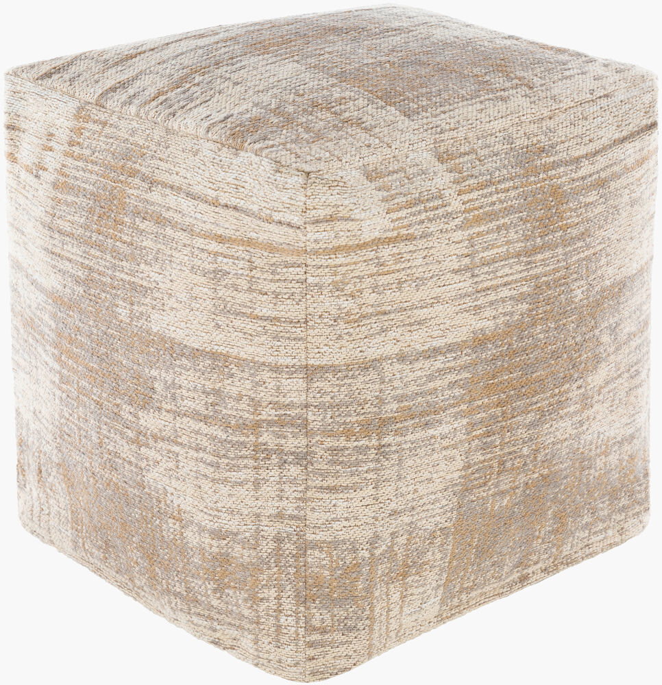 Dalen Pouf, Ottoman by Surya, 18" width x 18" height