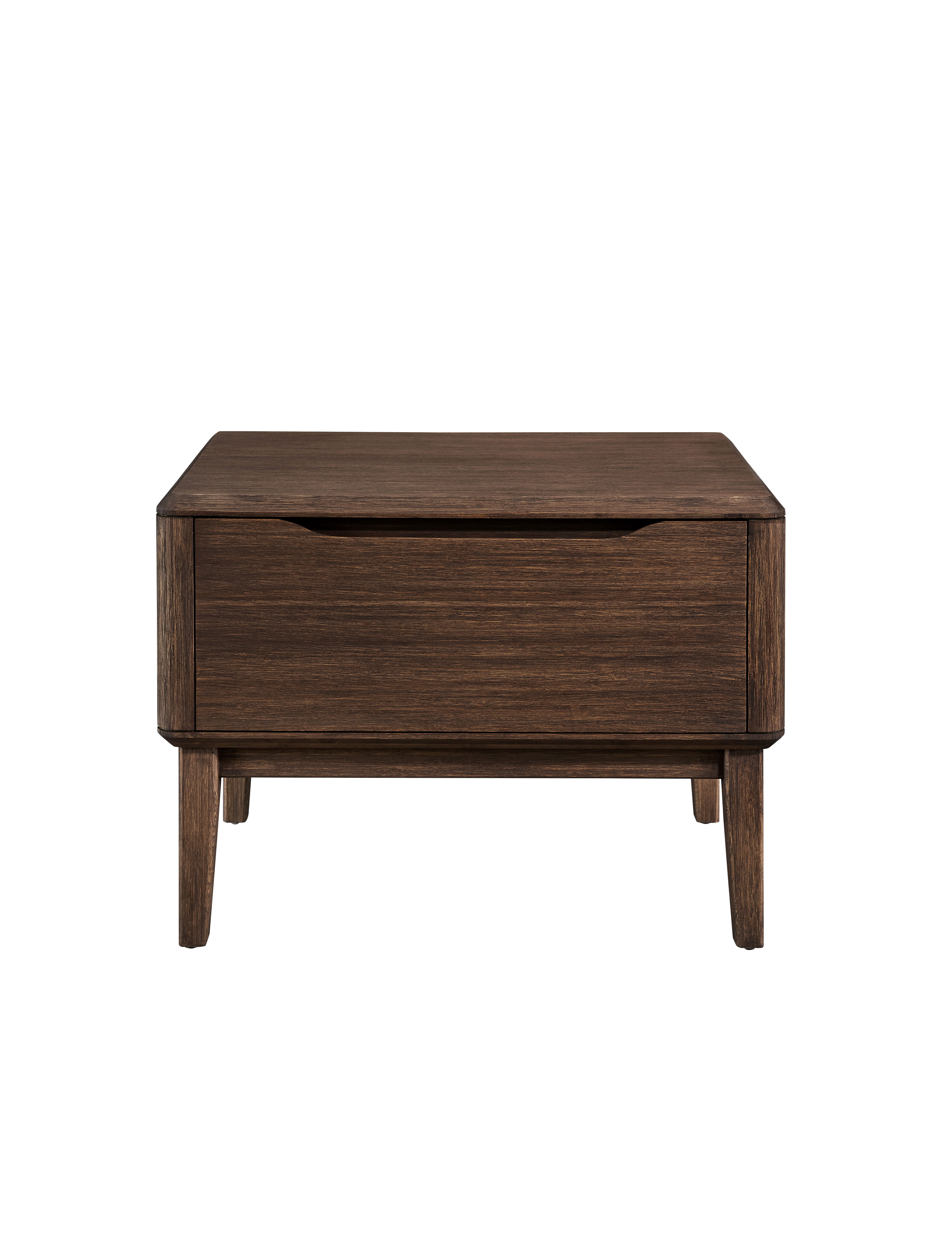 Currant Nightstand, Oiled Walnut, by Greenington, 18" length x 24" width x 17.5" height View 3