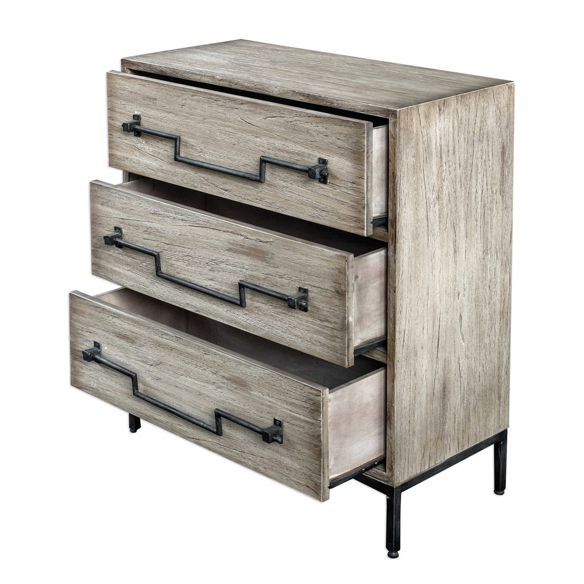 Jory Aged Ivory Accent Chest, Cabinets & Chest by Uttermost, 30" width x 32.5" height x 14" depth View 7