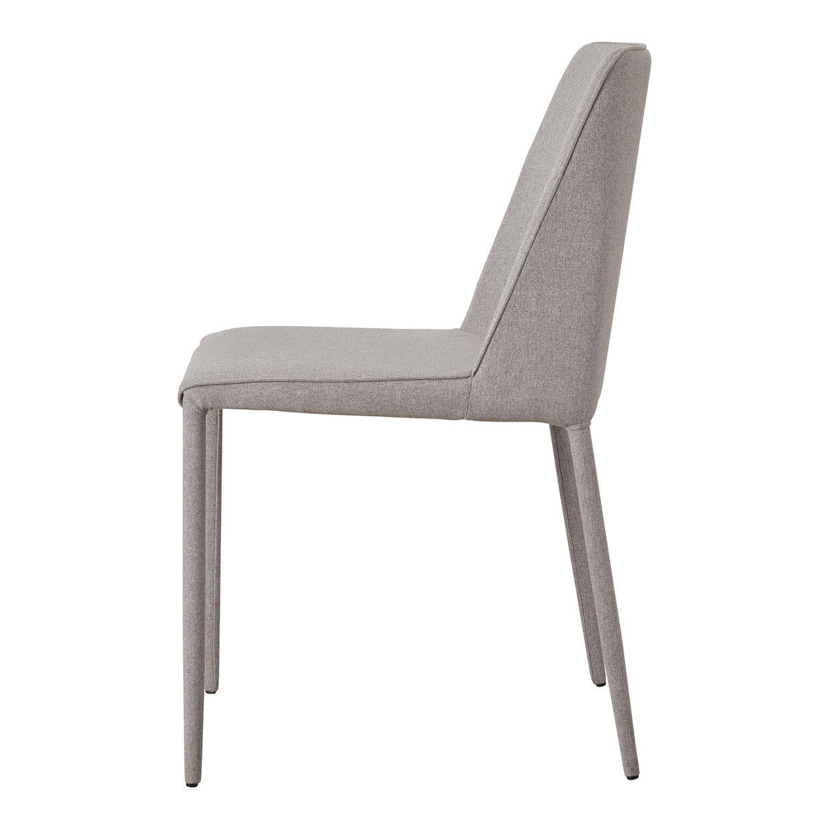 Nora Dining Chair Light Grey - Set Of Two, by Moe's Home, 17.75" width x 33.5" height x 22" depth View 6