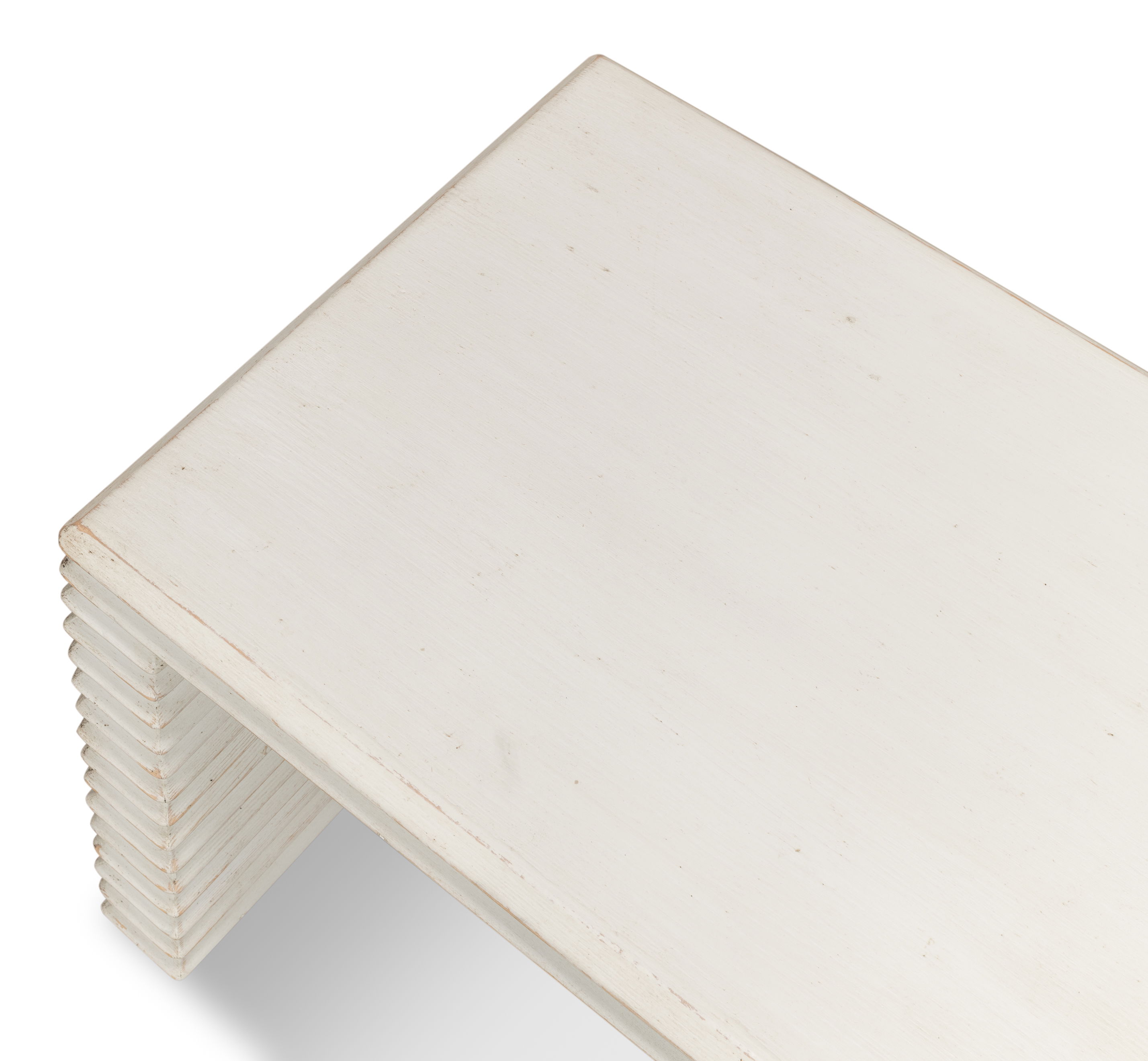 Stacked Stool, Antique White large image 