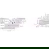 Clay Corner Chair Cream White thumbnail 12