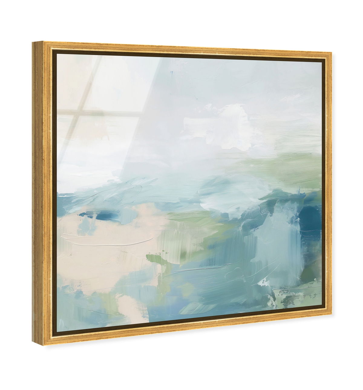 Turquoise Echoes I (No Embellishment), Art by Oliver Gal,  20x20 View 2