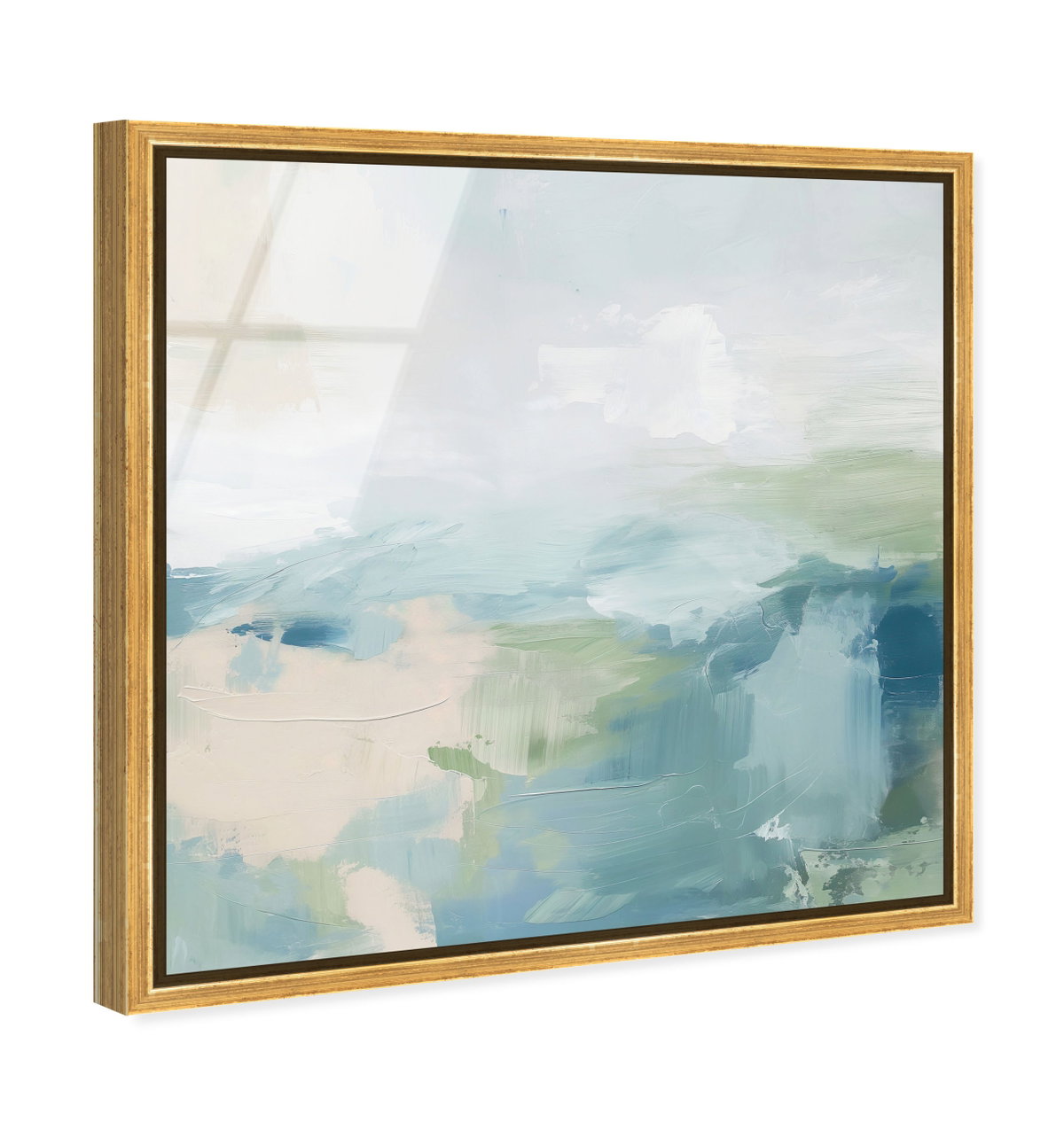 Turquoise Echoes I (No Embellishment), Art by Oliver Gal,  20x20 View 2