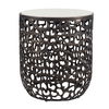 Sabena White Marble Outdoor Side Table thumbnail 3