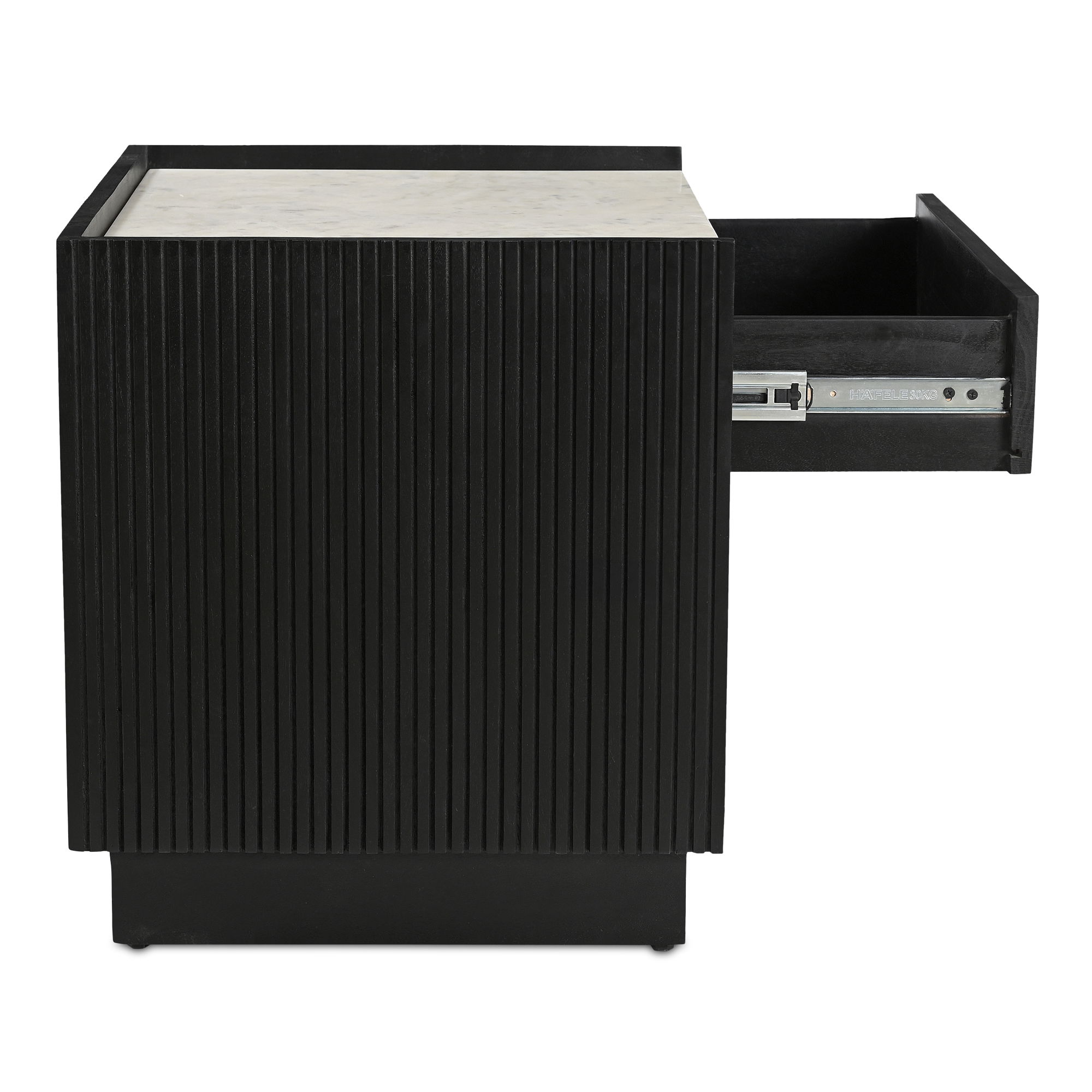 Carter Nightstand Black, by Moe's Home, 22" width x 20" height x 18" depth View 13