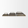 Shay Aluminium Tray - Medium, Decorative Tray by Mercana, 17" length x 12" width x 3" height thumbnail 15