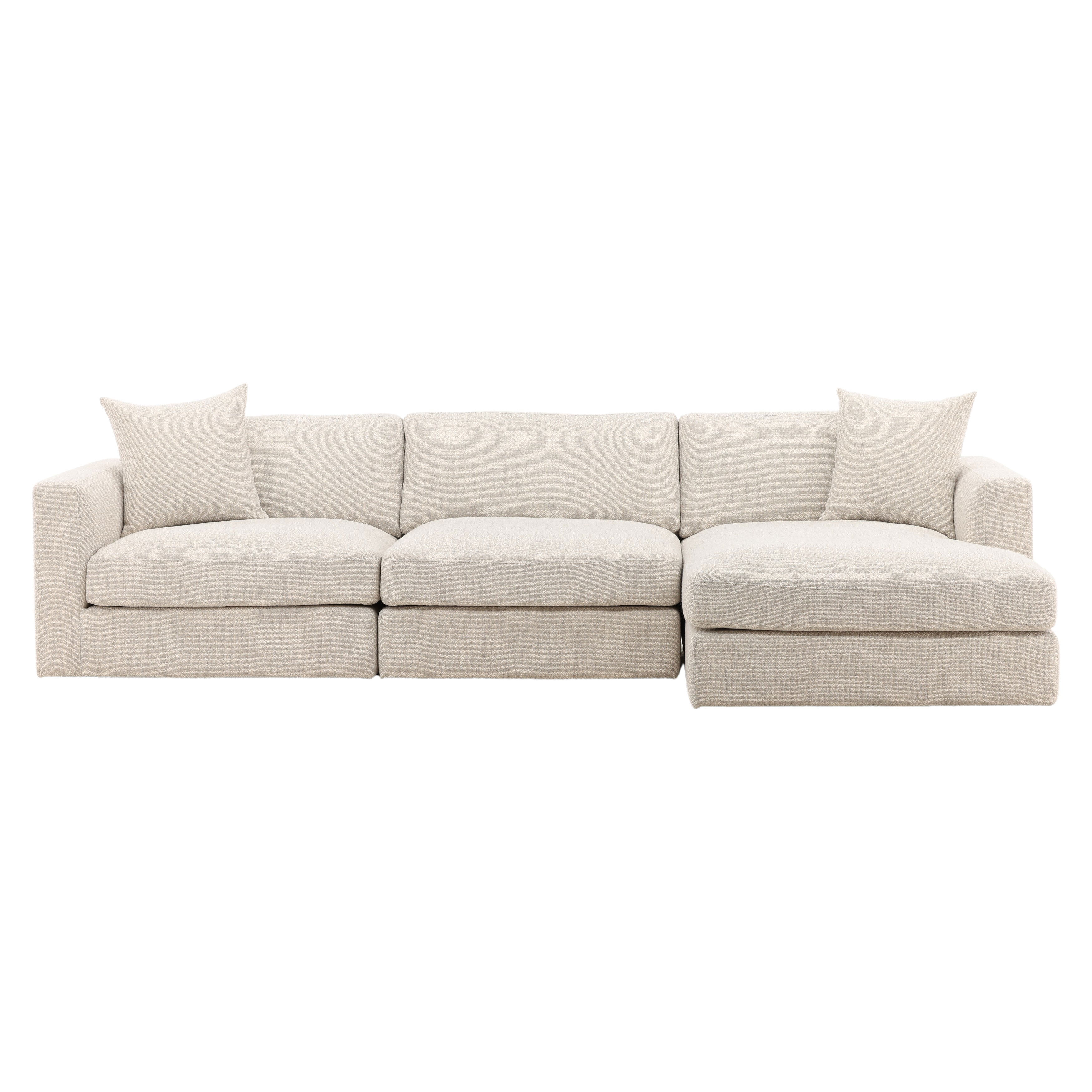 Erica Chaise Sectional Taupe Erica Chaise Sectional Taupe large image