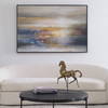Seafaring Dusk Hand Painted Abstract Art, by Uttermost, 61" width x 41" height x 1.7" depth thumbnail 2